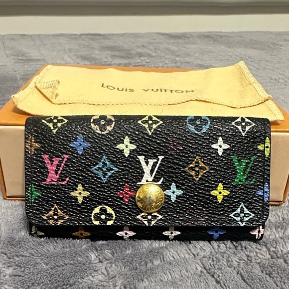 Louis Vuitton Black Multicolor Monogram Key Holder - Picture 1 of 15